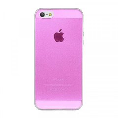 Ультратонкий силиконовый чехол Remax UltraThin 0.2 mm iPhone 5 Pink