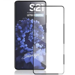 Захисне скло SKLO 5D для Samsung S991 Galaxy S21 Black/Чорна рамка