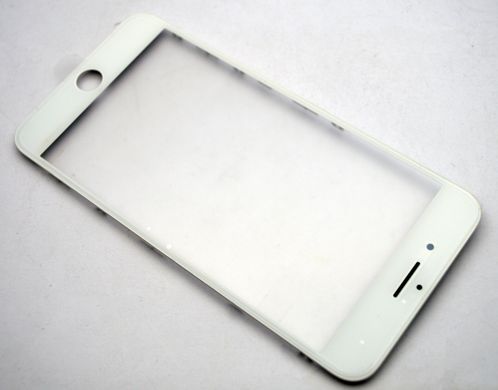 Стекло LCD Apple iPhone 8 Plus с рамкой и OCA пленкой Белое Original/Оригинал 1:1