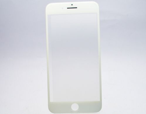 Стекло LCD Apple iPhone 8 Plus с рамкой и OCA пленкой Белое Original/Оригинал 1:1