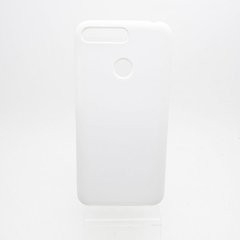 Чехол накладка Silicon Cover for Huawei Y6 2018 White (C)