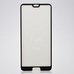 Защитное стекло 5D для Huawei P20 Black тех. пакет