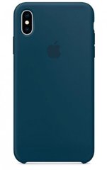 Чехол матовый с логотипом Silicon Case Full Cover для iPhone Xr Pacific Green