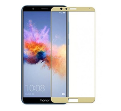 Захисне скло Huawei Honor 7X Full Screen Triplex Глянцеве Gold тех. пакет
