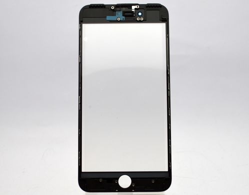 Стекло LCD Apple iPhone 7 Plus с рамкой и OCA пленкой Black Original/Оригинал 1:1