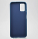Чохол накладка Silicon Case Full Cover для Samsung A037 Galaxy A03s Dark Blue/Синій
