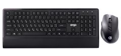 Ігровий набір (безпровідні клавіатура+миша) Ergo KM-650WL (Black)