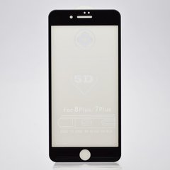 Захисне скло 5D для iPhone 7 Plus/8 Plus Black тех. пакет