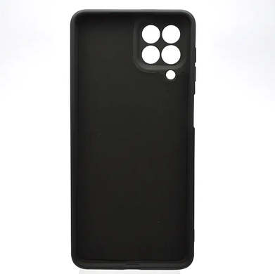 Чохол з патріотичним принтом Silicone Case Print Тризуб для Samsung M53 Galaxy M536 Black/Чорний