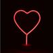 Ночной светильник (ночник) неоновый Neon lamp series Heart Red