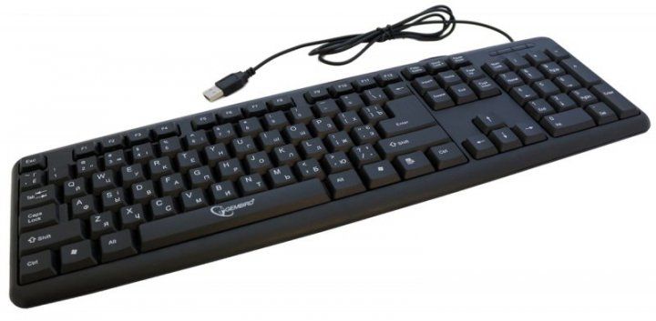 Клавиатура проводная GEMBIRD KB-U-103-UA Black, Черный
