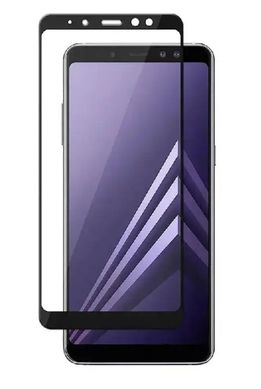 Захисне скло Full Screen Full Glue 2.5D for Samsung A730 Galaxy A8 Plus (2018) Black тех. пакет