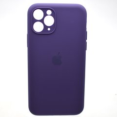 Силиконовый чехол накладка Silicon Case Full Camera для iPhone 11 Pro Max Amethyst