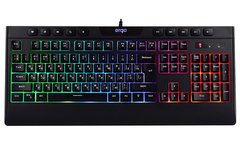 Клавіатура дротова з RGB підсвіткою ігрова ERGO KB-510 (Black), Чорний