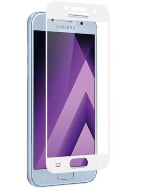 Защитное стекло Full Screen Glass для Samsung A720 Galaxy A7 (2017) 3D White (0.3mm)