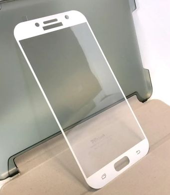 Защитное стекло Full Screen Glass для Samsung A720 Galaxy A7 (2017) 3D White (0.3mm)