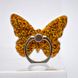 Универсальный держатель для телефона PopSocket (попсокет) Butterfly с кольцом Gold/Золотой