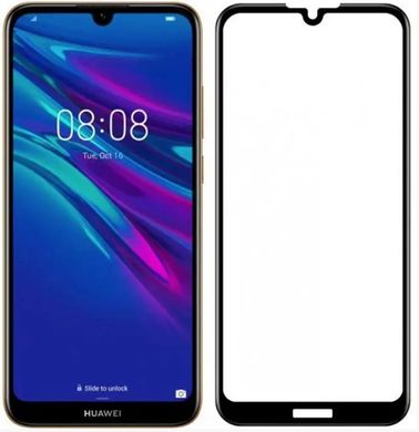 Защитное стекло 21D для Huawei Y5 2019/Honor 8S (0,1mm) Black тех.пак