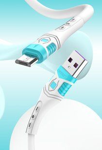 Кабель ANSTY Z-036-A Micro USB Silicone 5A 1M Белый