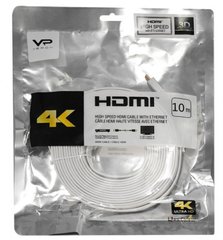Кабель Veron HDMI-HDMI MM ver, 1.4 (10m) White