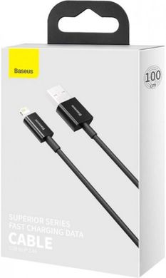 Кабель USB Baseus Superior Series Fast Charging Data Cable USB to iP 2.4A 1m Black (CALYS-A01)