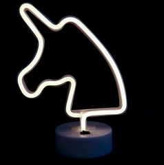 Нічний світильник (нічник) Neon Lamp Unicorn White (Єдиноріг)