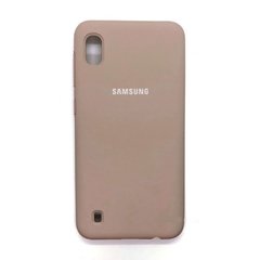Чохол накладка Full Silicon Cover for Samsung Galaxy A10/M10 (A105/M105) Pink Sand