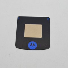Стекло для телефона Motorola V3i внешнее black (C)