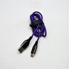 Кабель Baseus C-shaped Light Intelligent Power-of Cable Type-C 3A 1m Purple CATCD-05