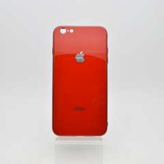 Стеклянный чехол Glass TPU Case для iPhone 6 Plus/6S Plus Red