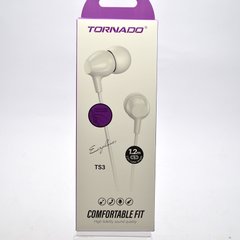 Провідні навушники з мікрофоном Tornado TS3 White