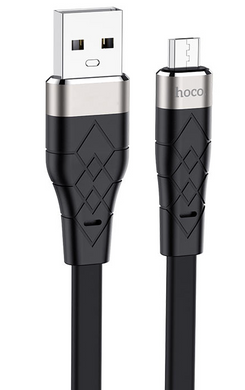 Кабель Hoco X53 Ange silicone charging data MicroUSB 2.4A 1m Черный
