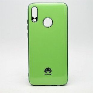 Чехол глянцевый с логотипом Glossy Silicon Case для Huawei P Smart 2019 / Honor 10 Lite Green