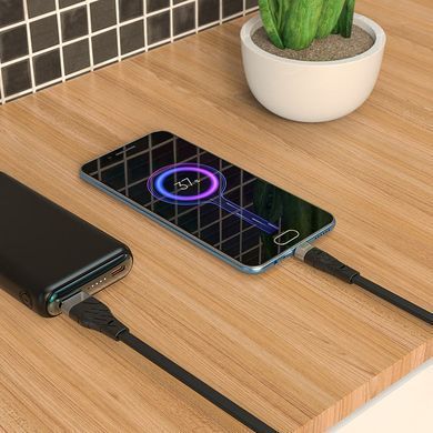 Кабель Hoco X53 Ange silicone charging data MicroUSB 2.4A 1m Черный