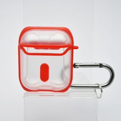Чохол для AirPods Eggshell with button (Matte/Red)