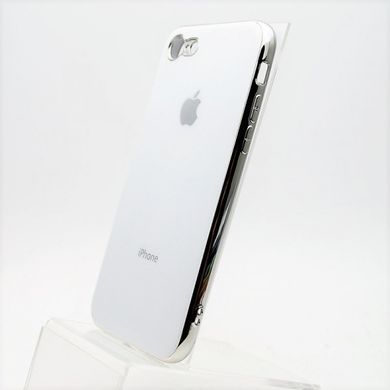 Чохол глянцевий з логотипом Glossy Silicon Case для iPhone 7/8 White