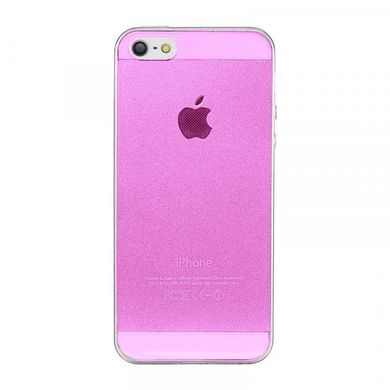 Ультратонкий силіконовий чохол Remax UltraThin 0.2mm iPhone 5 Pink
