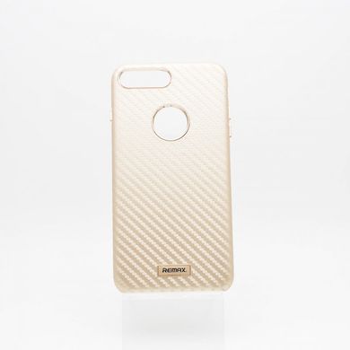 Чохол накладка Remax Carbon for iPhone 7 Plus/8 Plus Gold