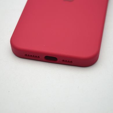 Силиконовый чехол накладка Silicon Case Full Camera для iPhone 15 Pro Rose Red