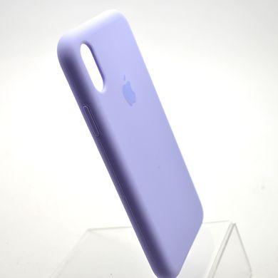 Чехол накладка Silicon Case Full Cover для iPhone X/Xs Lilac