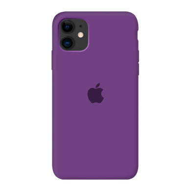 Чехол накладка Silicone Case Full Cover для iPhone 11 Pro Фиолетовый