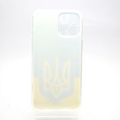 Чохол з патріотичним принтом накладка TPU Print Emblen of Ukraine для iPhone 12/iPhone 12 Pro