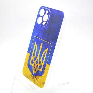 Чехол с патриотическим принтом накладка TPU Print Emblen of Ukraine для iPhone 12/iPhone 12 Pro