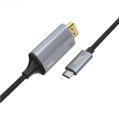 Переходник Hoco UA13 Type-C to HDMI Metal Gray