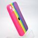 Чехол с радужным дизайном Silicon Case Rainbow Full Camera для iPhone 13 №5