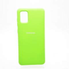 Чехол накладка Full Silicon Cover для Samsung A315 Galaxy A31 Green
