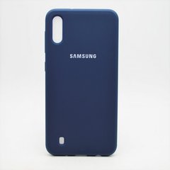 Матовий чохол New Silicon Cover для Samsung A105 Galaxy A10/M105 Galaxy M10 (2019) Blue Copy