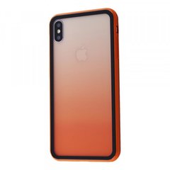 Чехол накладка Colorfull Gradient Transparent Case для iPhone X/Xs Orange