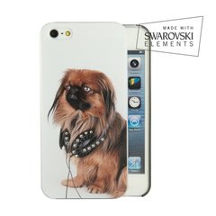 Чохол з принтом (божа корівка) FaceCase SWAROVSKI iPhone 5 Music terrier