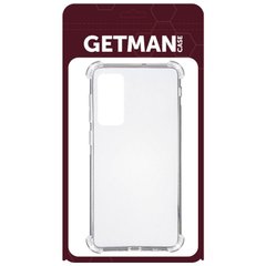 Силиконовый прозрачный чехол накладка TPU WXD Getman для Samsung G780 Galaxy S20 FE Transparent/Прозрачный